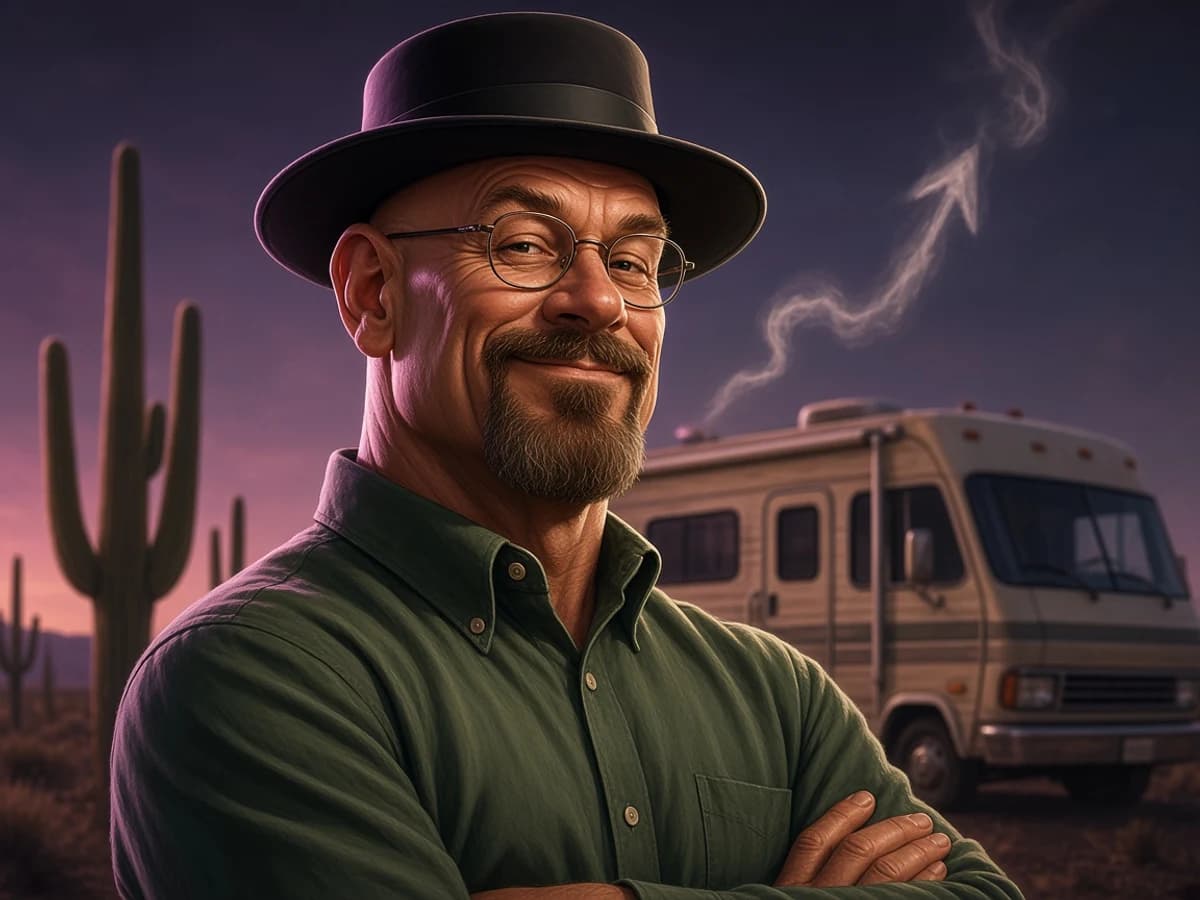 DINDEU illustration — Breaking Bad themed website concept